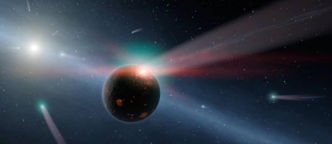 Choques de cometas podem ter produzido as moléculas básicas da vida